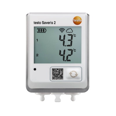 Testo Saveris 2-T2 - Registrador WiFi de temperatura con conexiones para 2 sondas NTC